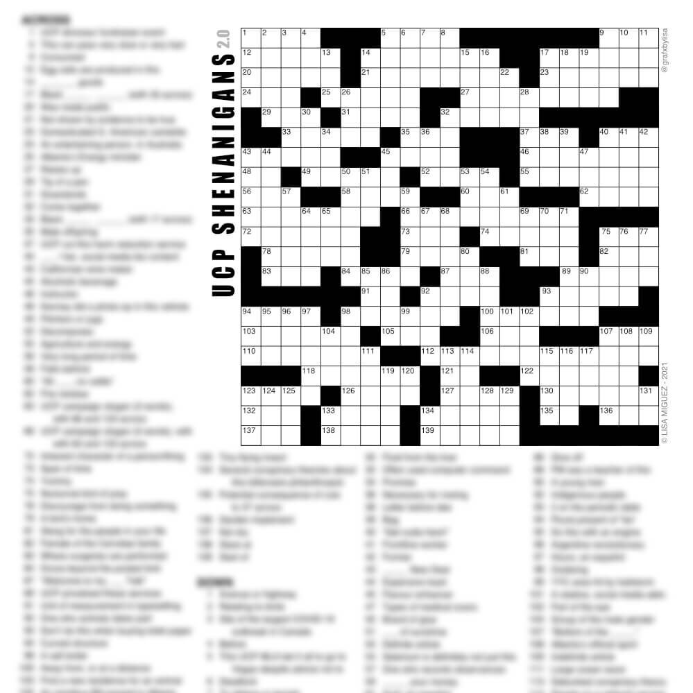 Ucp Shenanigans 2.0 Free Printable Crossword Puzzle | Grafxbylisa for Free Printable Crossword Puzzle