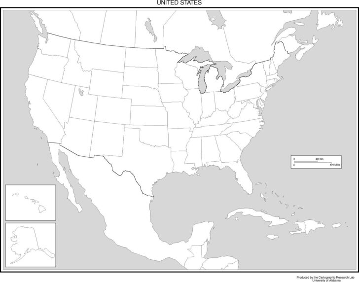 Blank Printable Map of the United States