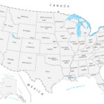 United States Map With Capitals   Gis Geography In Map With States And Capitals Printable