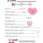 Valentine'S Day Printable Questionnaire – All My Good Things throughout Valentine&#039;s Day Printables