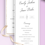 Wedding Program Templates – Download Or Order Prints with regard to Free Printable Wedding Program Templates