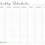 Weekly Planner Printable   39 Cute Free Weekly Calendar Templates For Weekly Schedule Template Printable