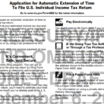 What Is Form 4868 | Irs 4868 For 2023 Intended For Printable Irs Form 4868