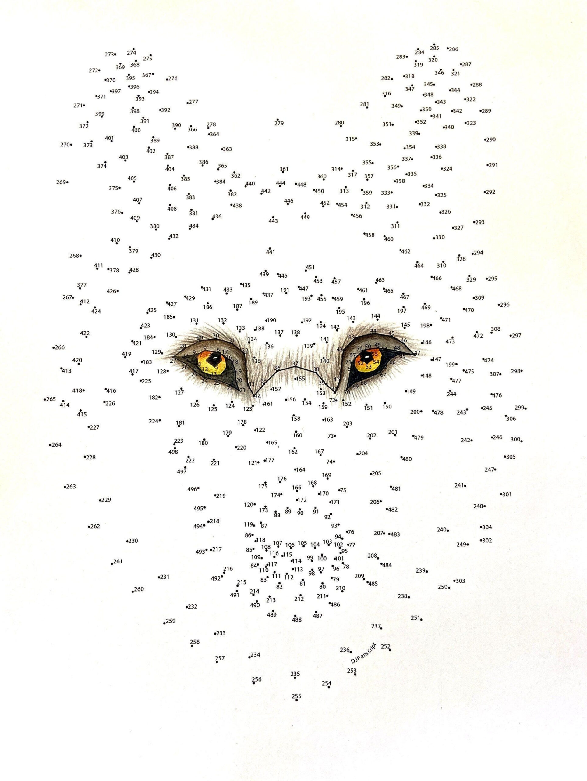 Wolf - Extreme Dot To Dot - Pdf Activity And Coloring Page throughout Extreme Dotdot Printables