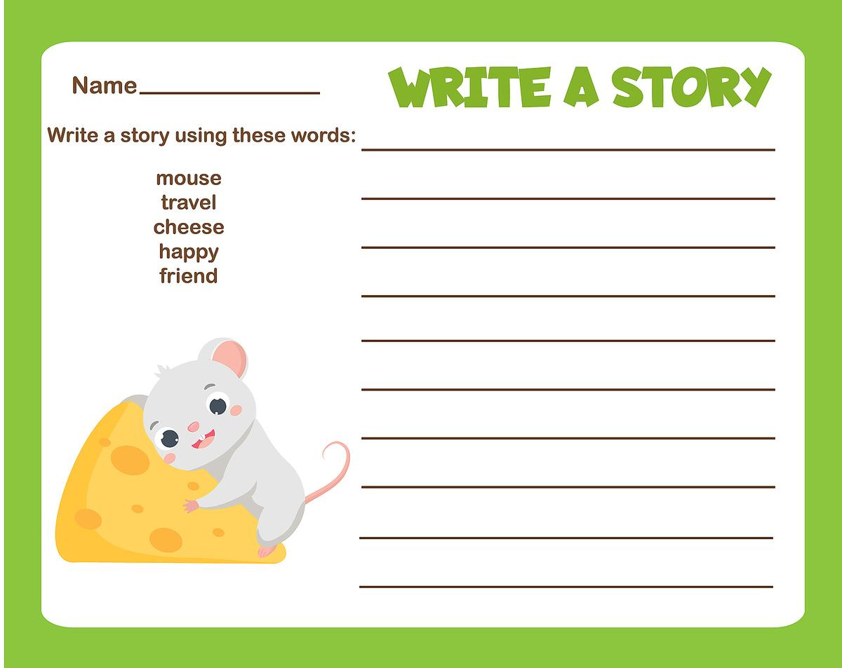 Writing Prompts For Kids: 12 Fun Blank Printable Writing Prompts with Journal Prompts For Kids Printable