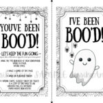 You'Ve Been Boo'D Printable At Work Halloween Schild We'Ve Been In You Ve Been Booed Printable